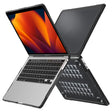 For MacBook Pro 13.3 inch A2338 Translucent Laptop Protective Case(Transparent Black) - MacBook Pro Cases by PMC TechLife | Online Shopping South Africa | PMC TechLife