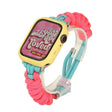 For Apple Watch 42mm Twist Knotted Nylon Watch Band(Rose Red Mint Green) - Watch Bands by PMC TechLife | Online Shopping South Africa | PMC TechLife
