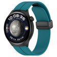 For Huawei Watch 4 / Watch 4 Pro Folding Buckle Silicone Watch Band(Green) - Watch Bands by PMC TechLife | Online Shopping South Africa | PMC TechLife