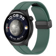 For Huawei Watch 4 / Watch 4 Pro Folding Buckle Silicone Watch Band(Dark Green) - Watch Bands by PMC TechLife | Online Shopping South Africa | PMC TechLife