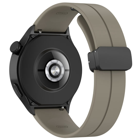 For Huawei Watch 4 / Watch 4 Pro Folding Buckle Silicone Watch Band(Space Grey)