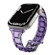 For Apple Watch SE 2022 44mm Cube Airbag Clear TPU Watch Band(Pink) - Watch Bands by PMC TechLife | Online Shopping South Africa | PMC TechLife