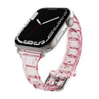 For Apple Watch 38mm Cube Airbag Clear TPU Watch Band(Red) - Watch Bands by PMC TechLife | Online Shopping South Africa | PMC TechLife