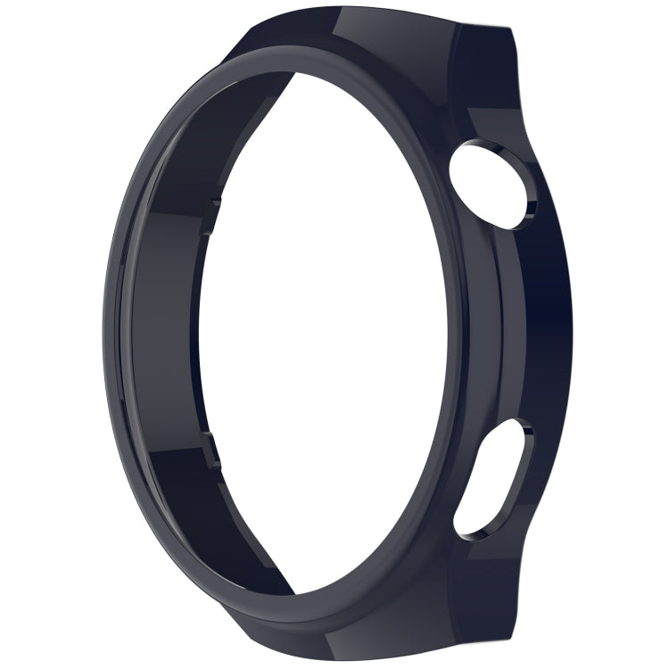 For Huawei Watch 4 Pro Half Coverage Hollowed Watch Protective Case + Hydrogel Film Set(Ink Blue)