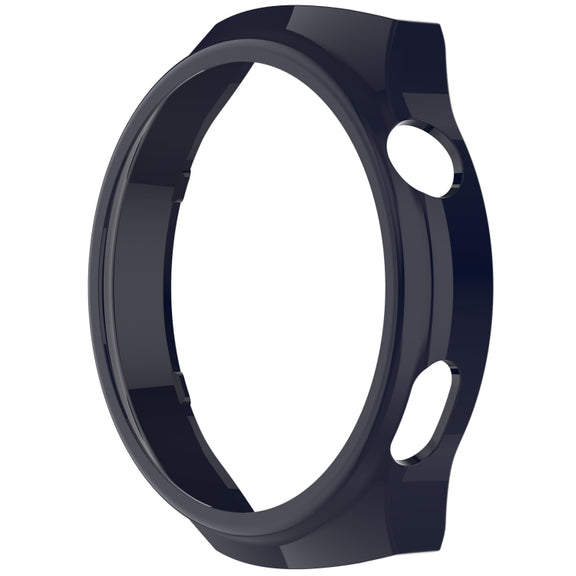 For Huawei Watch 4 Pro Half Coverage Hollowed Watch Protective Case + Hydrogel Film Set(Ink Blue)