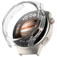 For Huawei Watch 4 Pro Half Coverage Hollowed Watch Protective Case + Hydrogel Film Set(Transparent White) - Watch Cases by PMC TechLife | Online Shopping South Africa | PMC TechLife