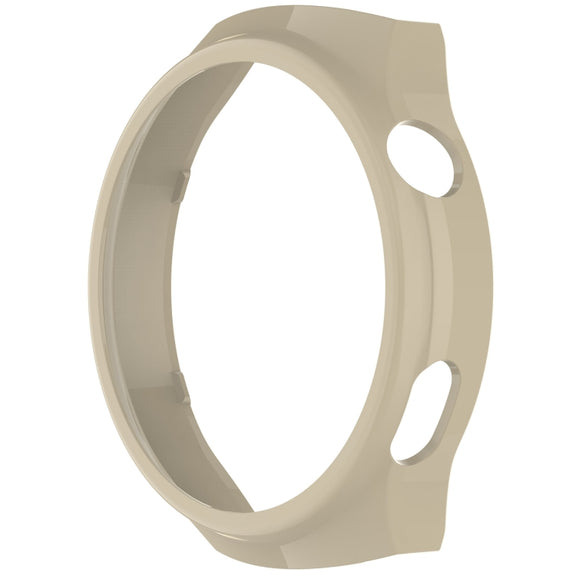For Huawei Watch 4 Pro Half Coverage Hollowed Watch Protective Case + Hydrogel Film Set(Ivory White)