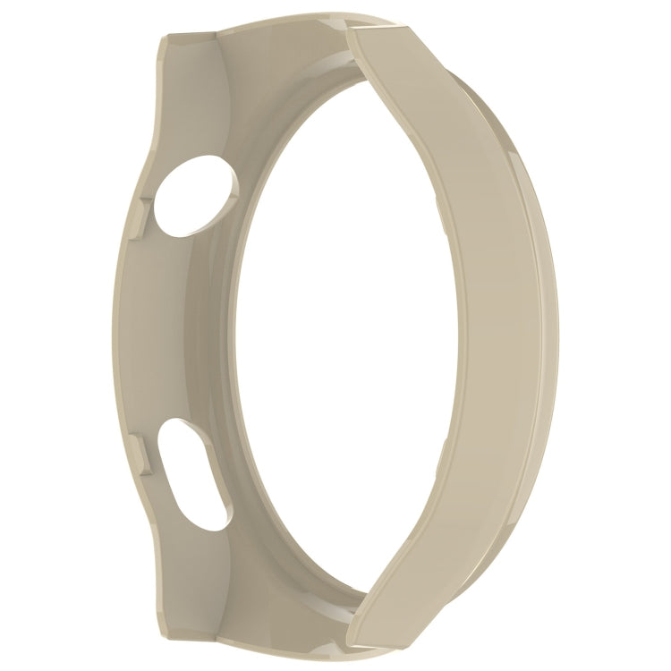 For Huawei Watch 4 Pro Half Coverage Hollowed Watch Protective Case + Hydrogel Film Set(Ivory White)