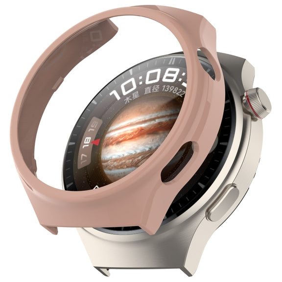 For Huawei Watch 4 Pro Half Coverage Hollowed Watch Protective Case + Hydrogel Film Set(Pink)