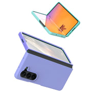 For Samsung Galaxy Z Fold5 Silicone Skin Feel Folding Phone Case(Midnight Blue)