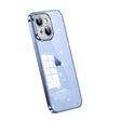 For iPhone 14 SULADA Electroplated Transparent Glittery TPU Phone Case(Blue) - iPhone 14 Cases by SULADA | Online Shopping South Africa | PMC TechLife | Buy Now Pay Later Mobicred