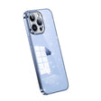 For iPhone 12 Pro Max SULADA Electroplated Transparent Glittery TPU Phone Case(Blue) - iPhone 12 Pro Max Cases by SULADA | Online Shopping South Africa | PMC TechLife | Buy Now Pay Later Mobicred