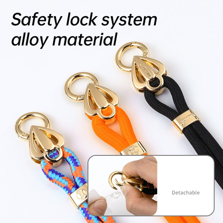 SULADA Multifunctional Universal Mobile Phone Love Lanyard(Black)