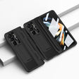 For Samsung Galaxy Z Fold5 5G Integrated Full Coverage Pen Slot Folding Phone Case with Stylus(Black) - free shipping - PMC TechLife - Order now!