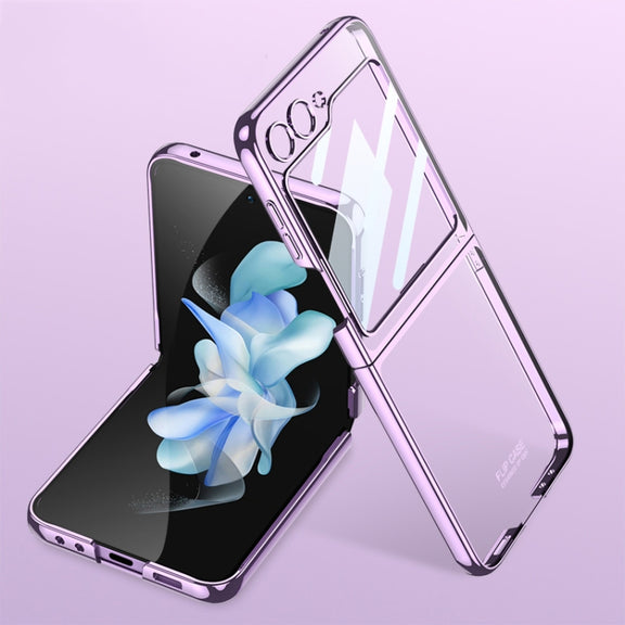 For Samsung Galaxy Z Flip5 GKK Integrated Electroplating Full Coverage Phone Case(Purple)