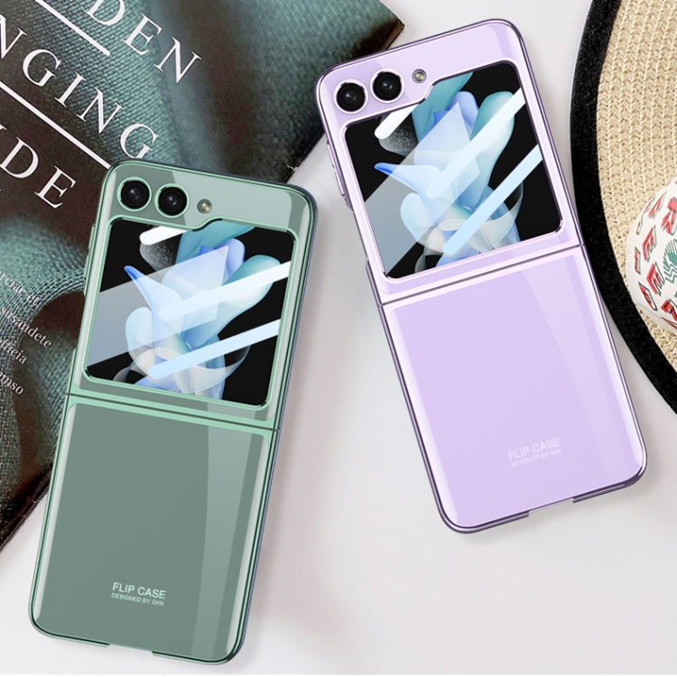 For Samsung Galaxy Z Flip5 GKK Integrated Electroplating Full Coverage Phone Case(Transparent)