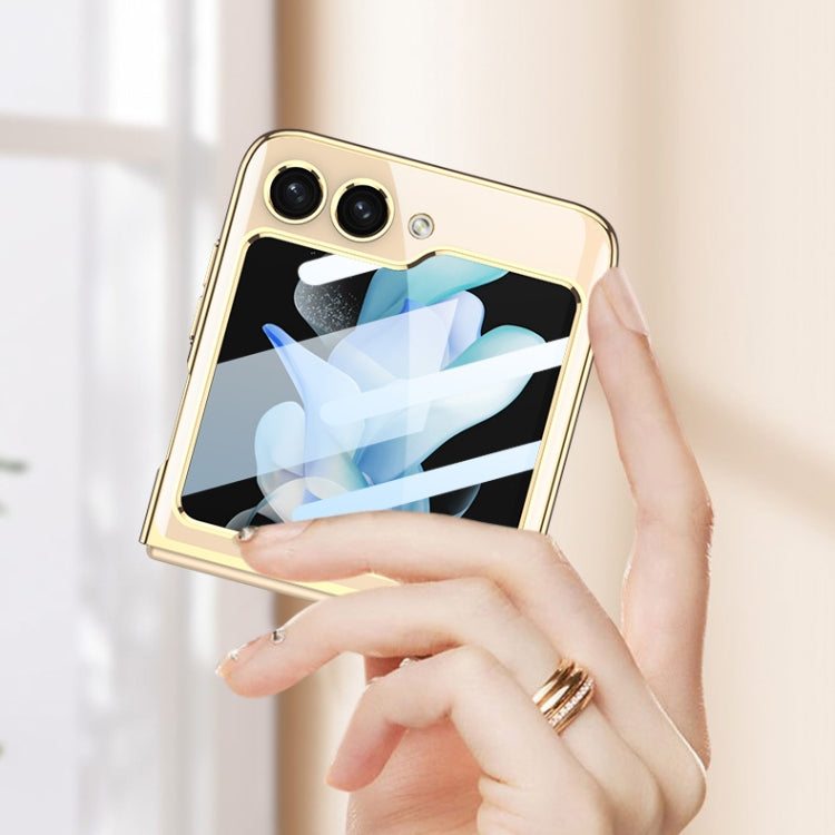For Samsung Galaxy Z Flip5 GKK Integrated Electroplating Full Coverage Phone Case(Transparent)