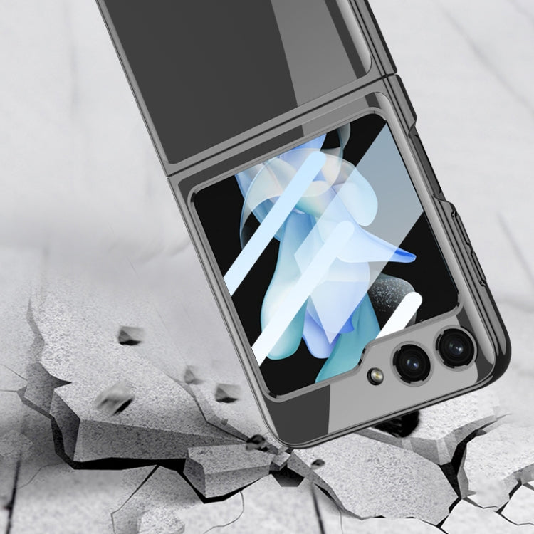 For Samsung Galaxy Z Flip5 GKK Integrated Electroplating Full Coverage Phone Case(Transparent)