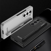 For Samsung Galaxy Z Fold5 GKK Ultra-thin Full Coverage Phone Flip Case with Pen Slot(Black)