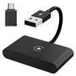 USB + USB-C / Type-C Wired to Wireless Carplay Adapter for iPhone(Black) - free shipping - PMC TechLife - Order now!