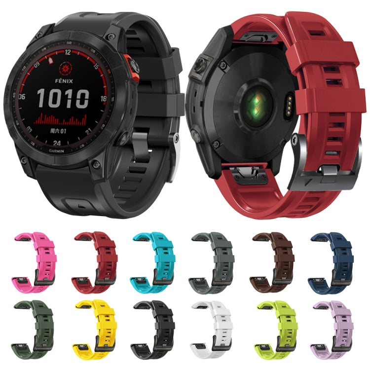 Compatible with Garmin Enduro 2 Sport Pure Color Silicone Watch Band(Light Purple)