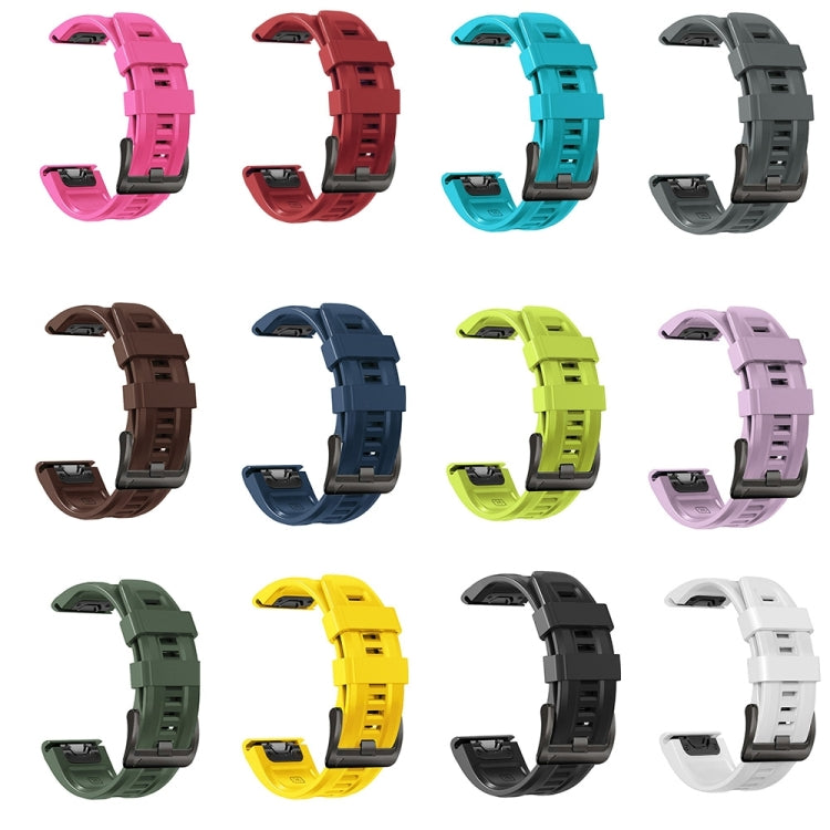 Compatible with Garmin Enduro 2 Sport Pure Color Silicone Watch Band(Light Purple)
