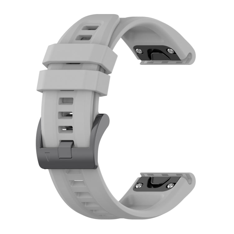 Compatible with Garmin Epix Pro 51mm Solid Color Silicone Watch Band(Grey)