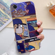 For iPhone SE 2022 / 2020 / 8 / 7 Painted Pattern Precise Hole PC Phone Case(Working Comics) - iPhone SE 2022 / 2020 / 8 / 7 Cases by PMC TechLife | Online Shopping South Africa | PMC TechLife