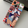 For iPhone 13 Painted Pattern Precise Hole PC Phone Case(Holiday Uncle) - iPhone 13 Cases by PMC TechLife | Online Shopping South Africa | PMC TechLife