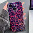 For iPhone 13 Painted Pattern Precise Hole PC Phone Case(Black Red Graffiti) - iPhone 13 Cases by PMC TechLife | Online Shopping South Africa | PMC TechLife