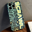 For iPhone 12 Pro Painted Pattern Precise Hole PC Phone Case(Green SCR) - iPhone 12 / 12 Pro Cases by PMC TechLife | Online Shopping South Africa | PMC TechLife