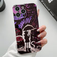 For iPhone 11 Pro Max Painted Pattern Precise Hole PC Phone Case(Black Purple Umbrella Boy) - free shipping - PMC TechLife - Order now!