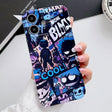 For iPhone 11 Painted Pattern Precise Hole PC Phone Case(Purple Comics) - iPhone 11 Cases by PMC TechLife | Online Shopping South Africa | PMC TechLife