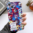 For iPhone 15 Painted Pattern Precise Hole PC Phone Case(Cute Skull) - iPhone 15 Cases by PMC TechLife | Online Shopping South Africa | PMC TechLife