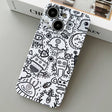 For iPhone 15 Painted Pattern Precise Hole PC Phone Case(Block Monster) - iPhone 15 Cases by PMC TechLife | Online Shopping South Africa | PMC TechLife