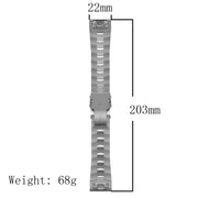 Compatible with Garmin Fenix 7 Pro 47mm Titanium Alloy Quick Release Watch Band(Black)