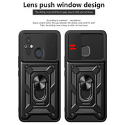 For Xiaomi Redmi 12 4G Sliding Camera Cover Design TPU Hybrid PC Phone Case(Silver)