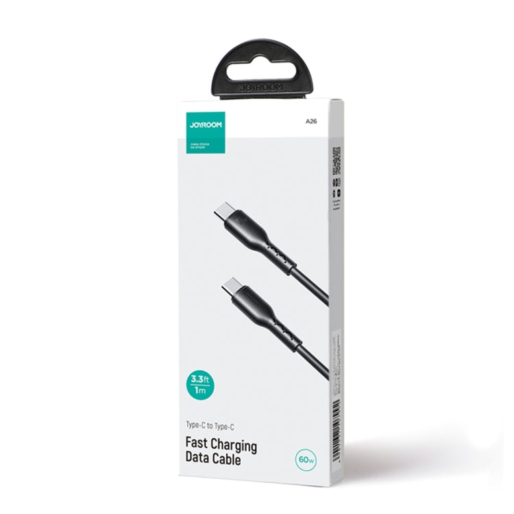 JOYROOM SA26-CC3 Flash Charge Series 60W USB-C / Type-C to USB-C / Type-C Fast Charging Data Cable, Cable Length:1m(Black)