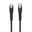 Nillkin 2.4A USB-C/Type-C to 8 Pin Silicone Data Cable, Length: 1.2m(Black) - 2 in 1 Cable by NILLKIN | Online Shopping South Africa | PMC TechLife | Buy Now Pay Later Mobicred