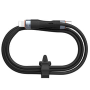 Nillkin 2.4A USB-C/Type-C to 8 Pin Silicone Data Cable, Length: 1.2m(Black)