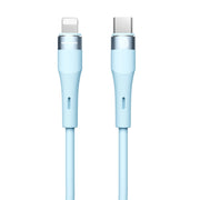 Nillkin 2.4A USB-C/Type-C to 8 Pin Silicone Data Cable, Length: 1.2m(Blue)