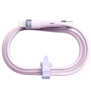 Nillkin 2.4A USB-C/Type-C to 8 Pin Silicone Data Cable, Length: 1.2m(Purple)