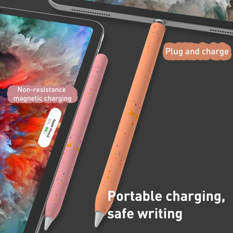 For Apple Pencil 2 LOVE MEI Luminous Silicone Protective Pen Case(Green)