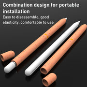 For Apple Pencil 2 LOVE MEI Luminous Silicone Protective Pen Case(White)