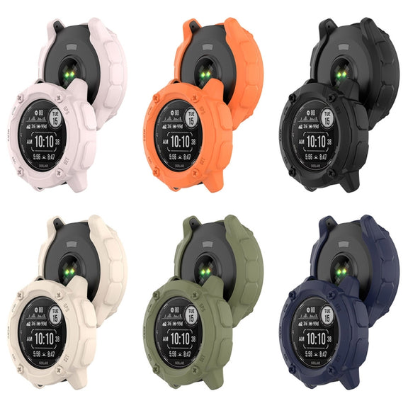 Compatible with Garmin Instinct 2X Armor Hollow Watch Protective Case(Starlight Color)