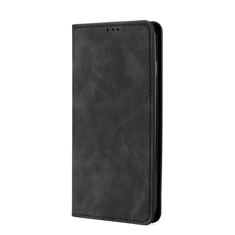 For Honor 90 5G Skin Feel Magnetic Leather Phone Case(Black)