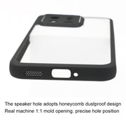 For Xiaomi 13 Frosted TPU + Transparent PC Phone Case(Black)