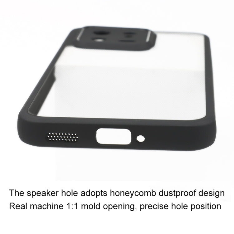 For Xiaomi 13 Frosted TPU + Transparent PC Phone Case(Black)