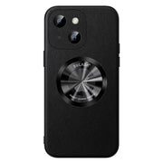 For iPhone 14 Plus SULADA Microfiber Leather MagSafe Magnetic Phone Case(Black)