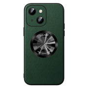 For iPhone 14 Plus SULADA Microfiber Leather MagSafe Magnetic Phone Case(Green)